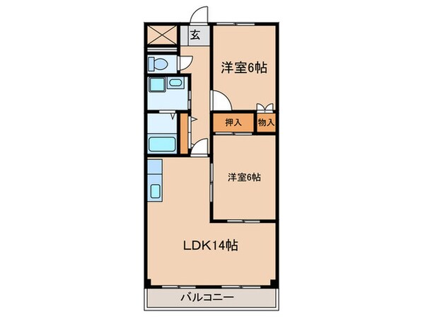 ウィン・ベルⅡの物件間取画像